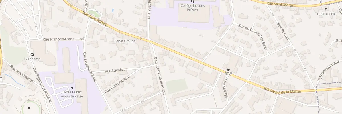 Plan du 6 Bd de la Marne à Guingamp