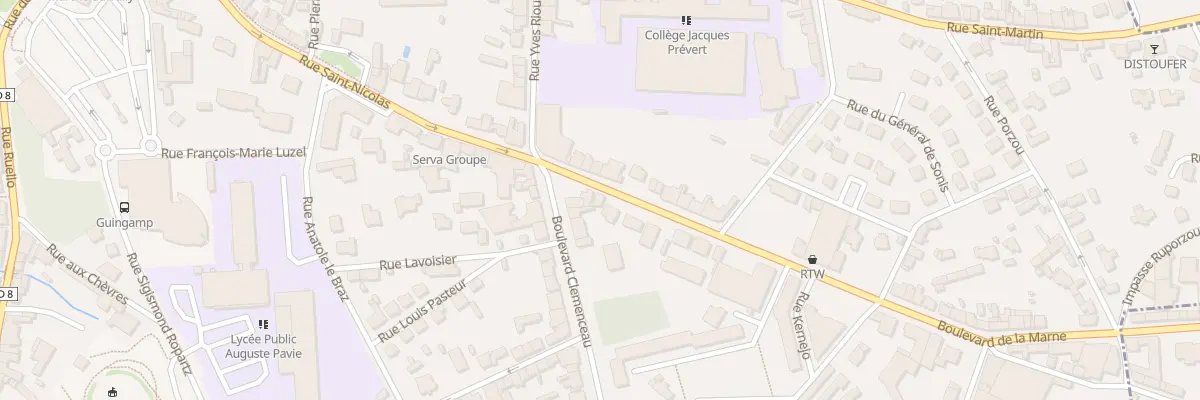 Plan du 4B Bd de la Marne à Guingamp