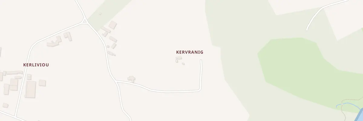 Plan du 5419 Kervranic à Ploëzal