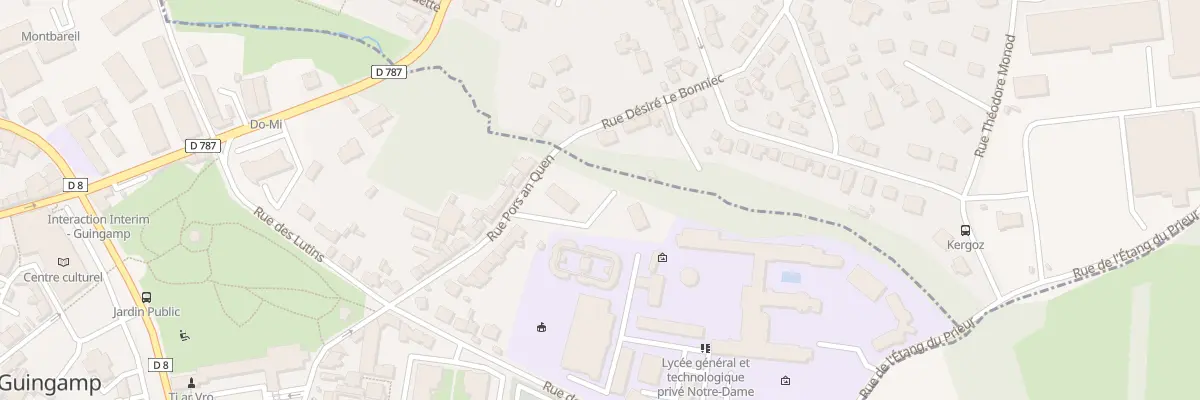 Plan du 22 Rue Pors An Quen à Guingamp
