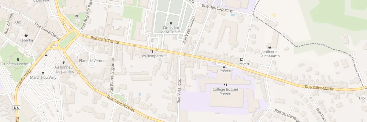 Plan du 20 Rue Yves RIOU à Guingamp