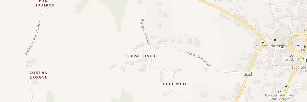 Plan du 5866 Rue de Prat Lestec à Pleubian