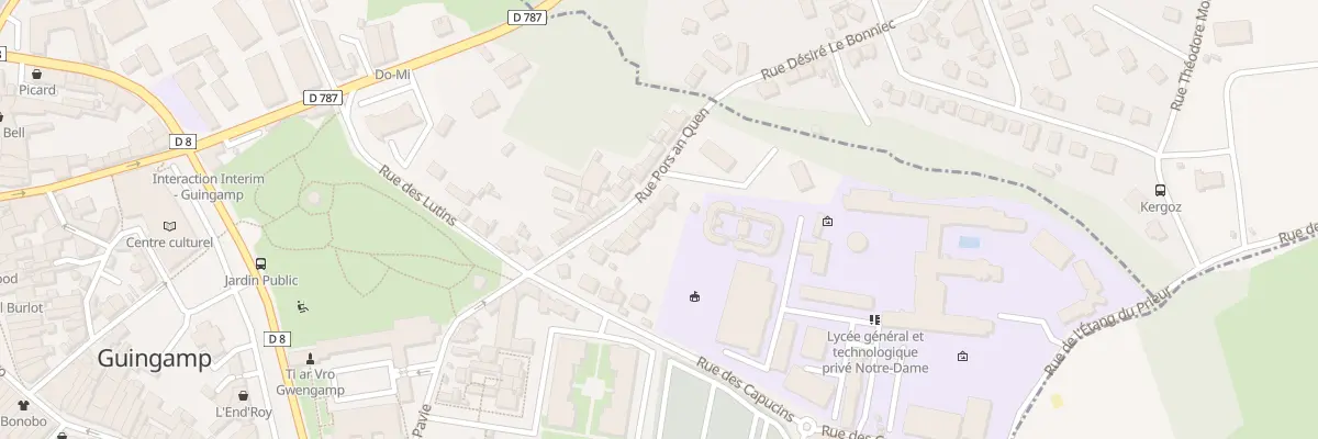 Plan du 16 Rue Pors An Quen à Guingamp