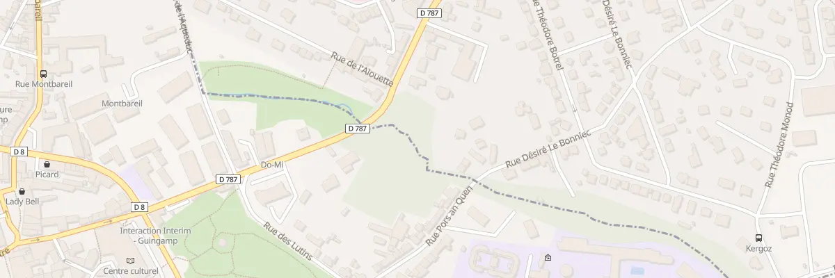 Plan du 2T Rue de l’Armor à Pabu