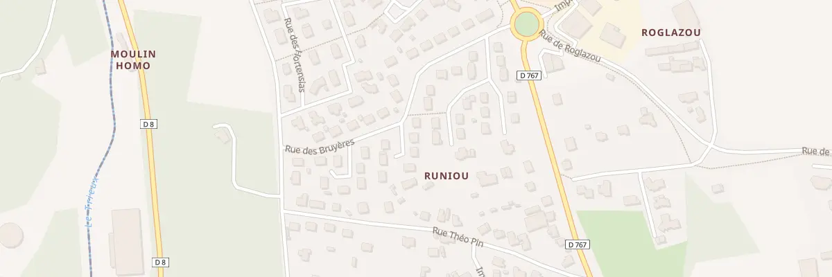 Plan du 1 Pl des Guérets à Ploumagoar