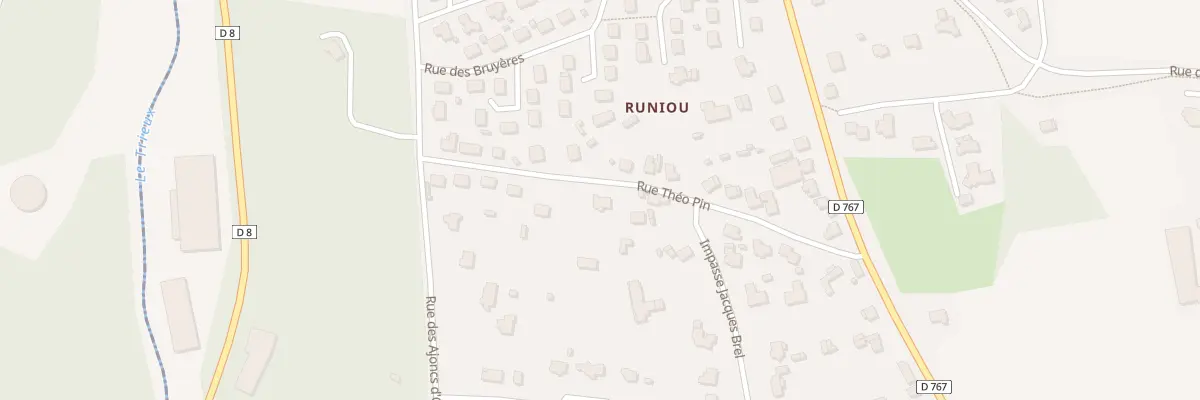 Plan du 11 Rue Theo Pin à Ploumagoar