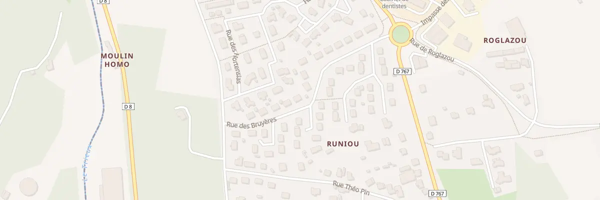 Plan du 20 Rue des Bruyères à Ploumagoar
