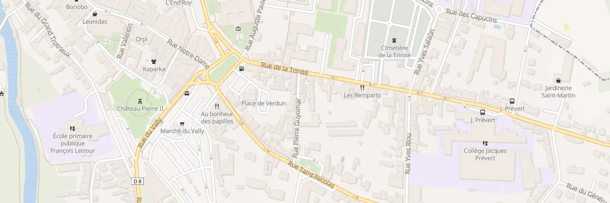 Plan du 10 Rue Pierre GUYOMAR à Guingamp