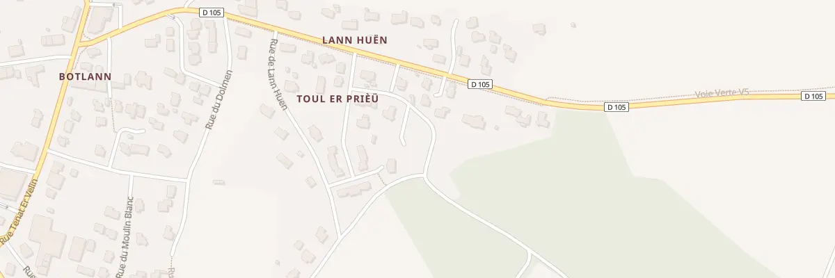 Plan du 2 Imp des Épinettes à Erdeven
