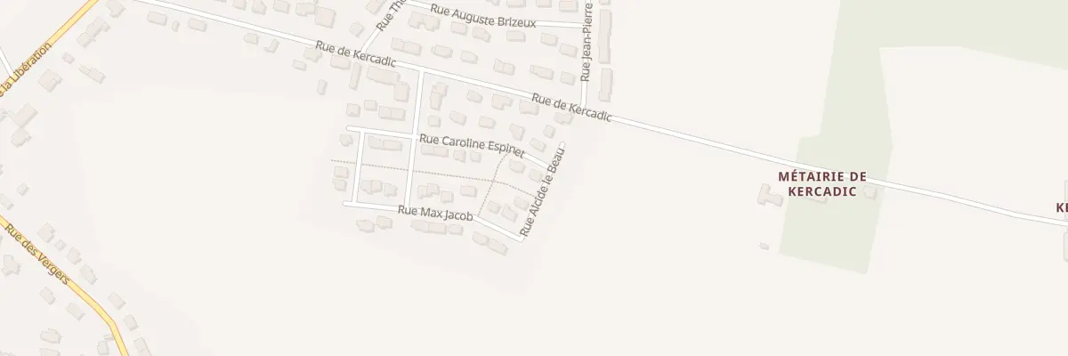 Plan du 16 Rue Caroline Espinet à Languidic