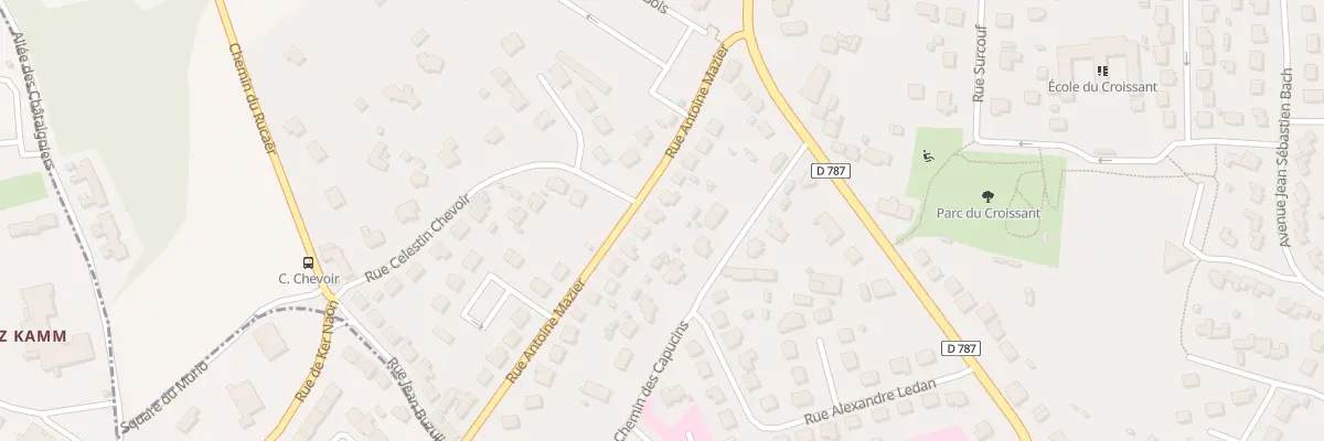 Plan du 36 Rue Antoine Mazier à Pabu