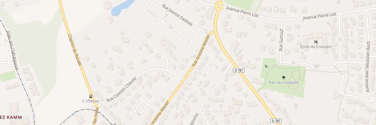 Plan du 25 Rue Antoine Mazier à Pabu