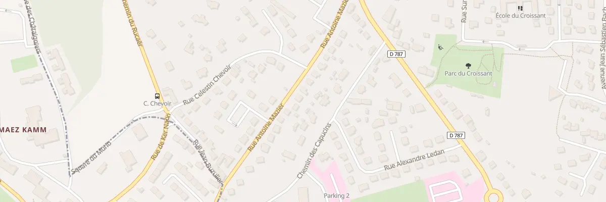Plan du 30 Rue Antoine Mazier à Pabu