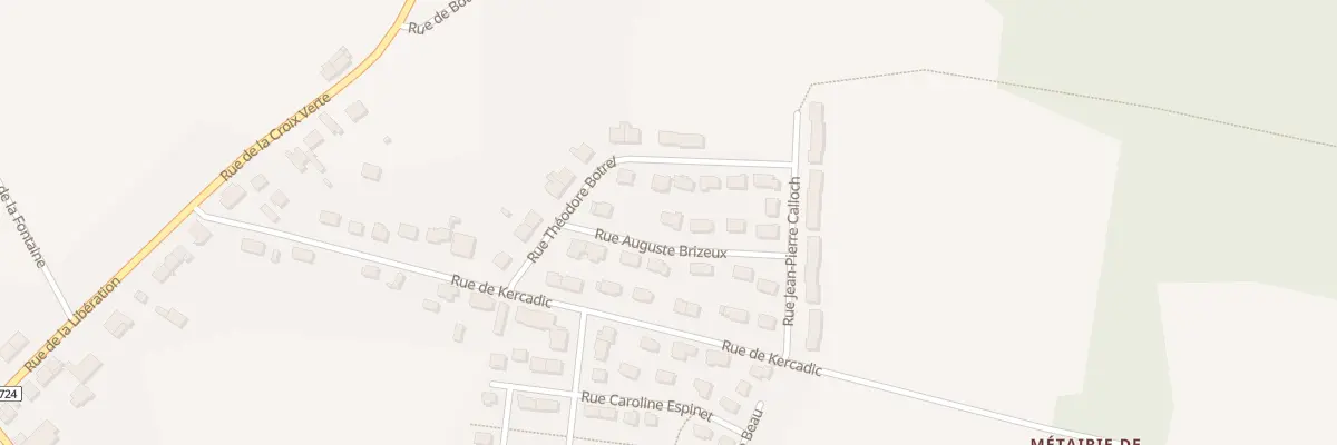 Plan du 1T Rue Auguste Brizeux à Languidic