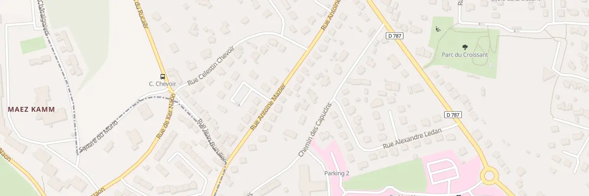 Plan du 26 Rue Antoine Mazier à Pabu