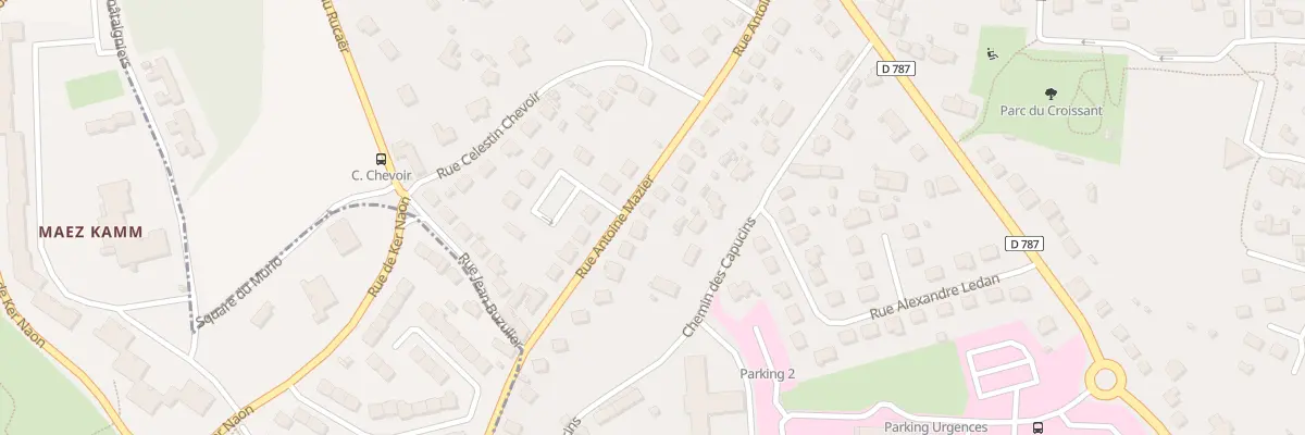 Plan du 24 Rue Antoine Mazier à Pabu
