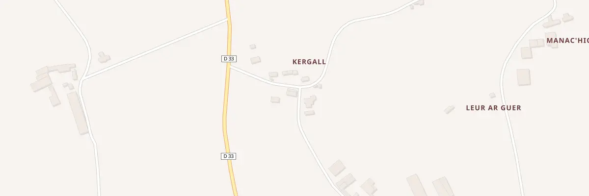 Plan du 6 Kergall à Pleumeur-Gautier