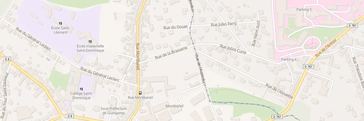 Plan du 10 Rue Montbareil à Guingamp