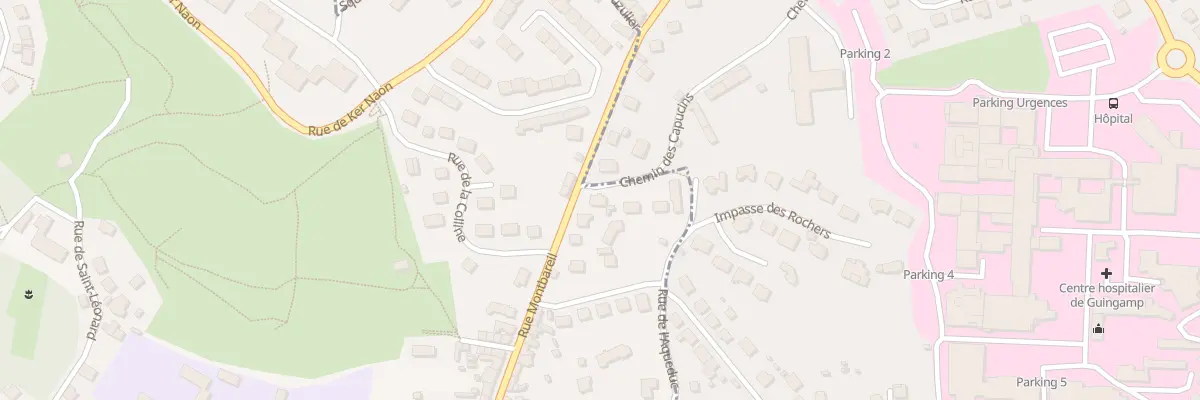 Plan du 68A Rue Montbareil à Guingamp