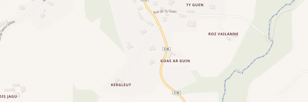 Plan du 5353 Kergleut à Squiffiec