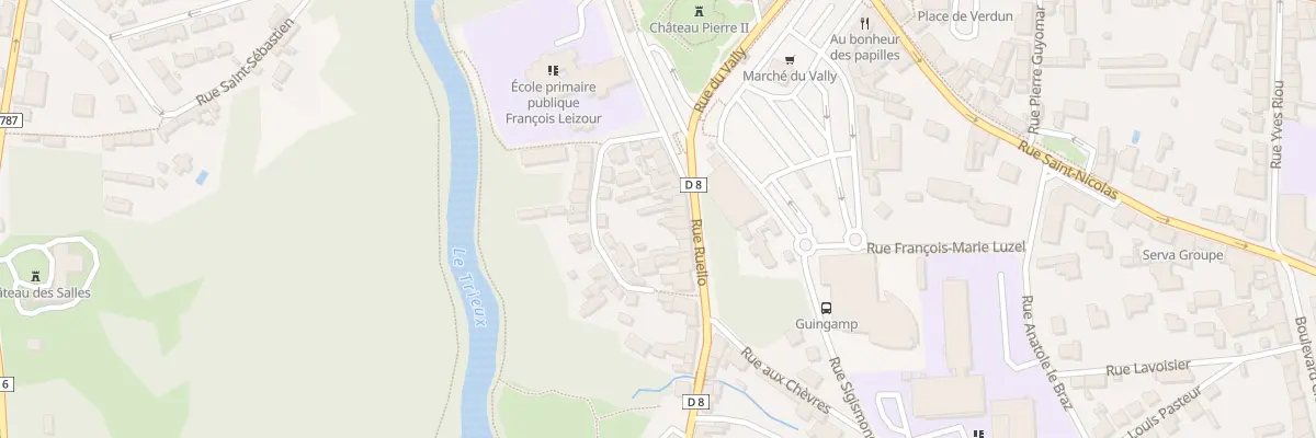 Plan du 4 Rue Ruello à Guingamp