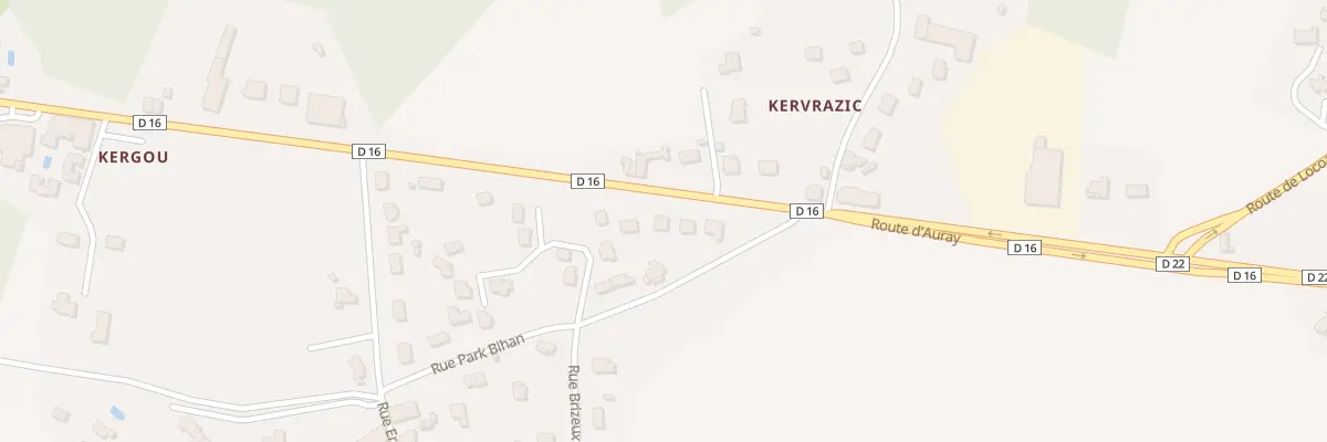 Plan du 58 Rte d’Auray à Belz