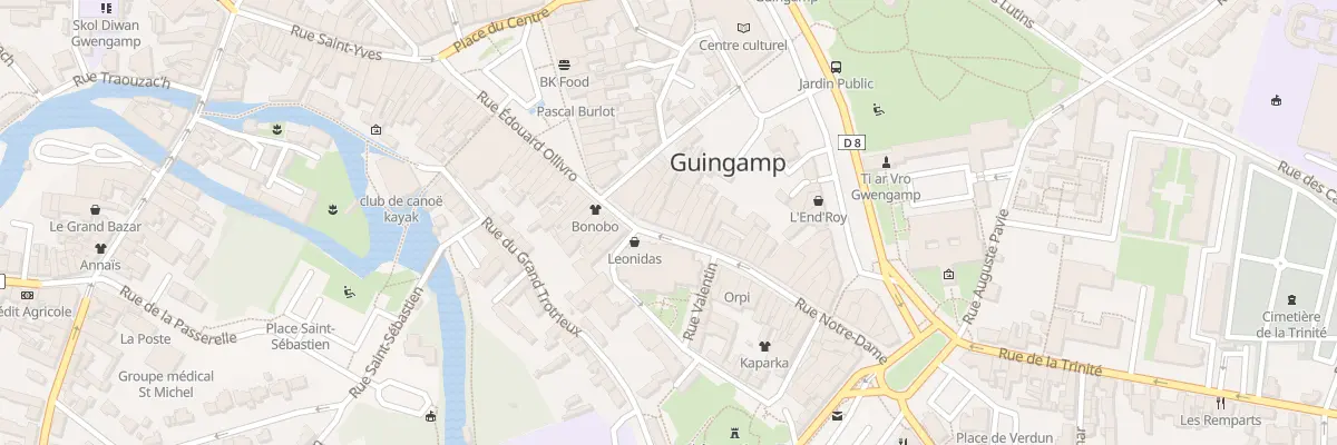 Plan du 11 Rue Notre-dame à Guingamp