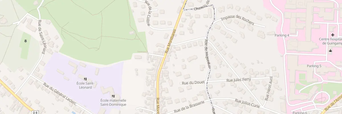 Plan du 56 Rue Montbareil à Guingamp