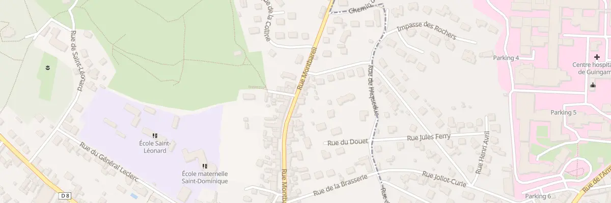 Plan du 54 Rue Montbareil à Guingamp