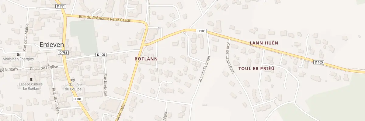 Plan du 6 Rue des Jardins du Botlann à Erdeven