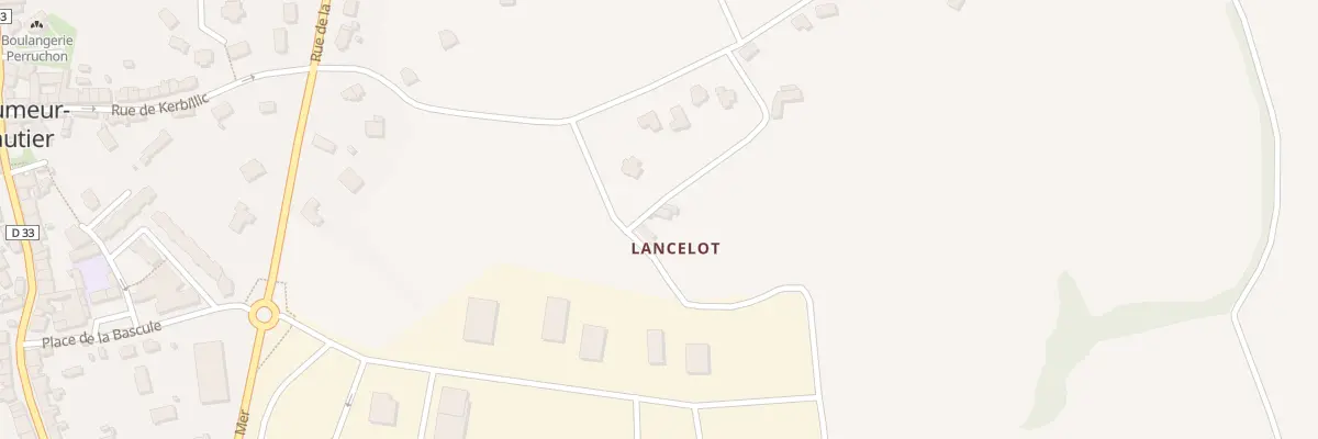 Plan du 3 Lancelot à Pleumeur-Gautier