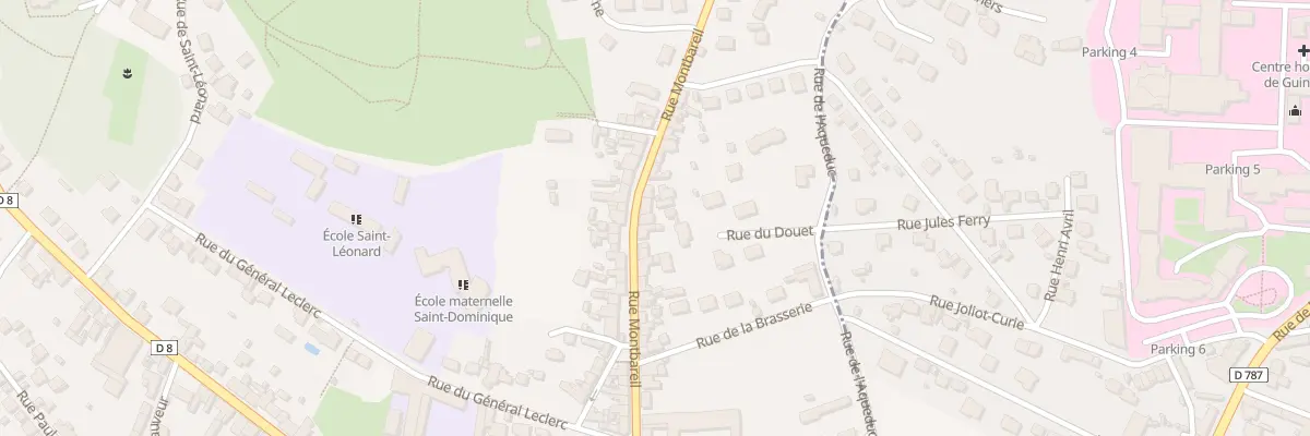 Plan du 40 Rue Montbareil à Guingamp