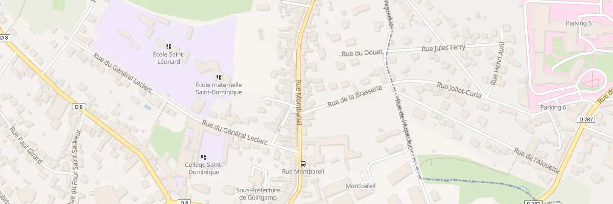 Plan du 22 Rue Montbareil à Guingamp