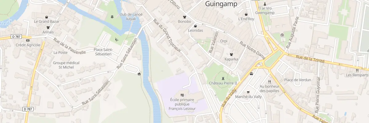 Plan du 44 Rue du Grand Trotrieux à Guingamp