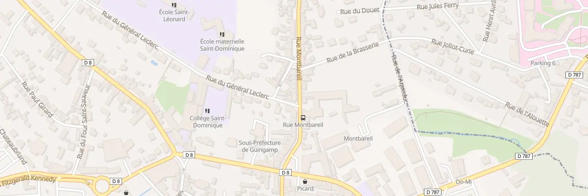 Plan du 23 Rue Montbareil à Guingamp