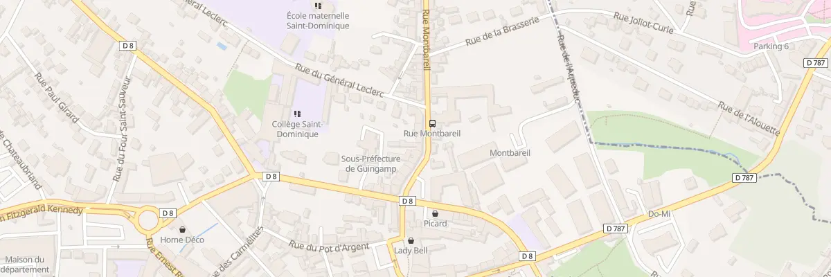Plan du 15 Rue Montbareil à Guingamp
