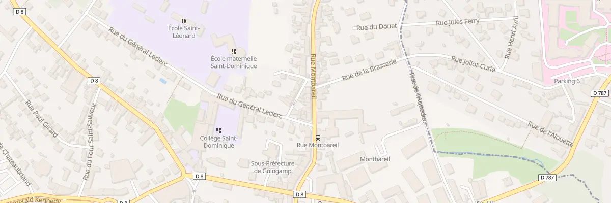 Plan du 29 Rue Montbareil à Guingamp