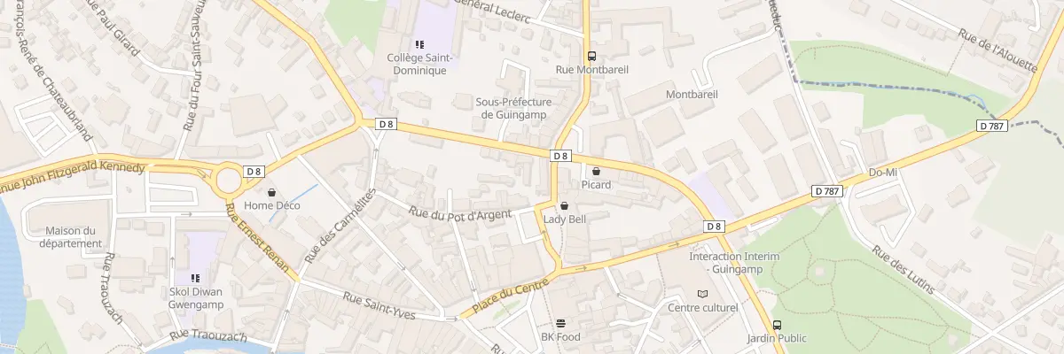 Plan du 15 Rue de la Pompe à Guingamp