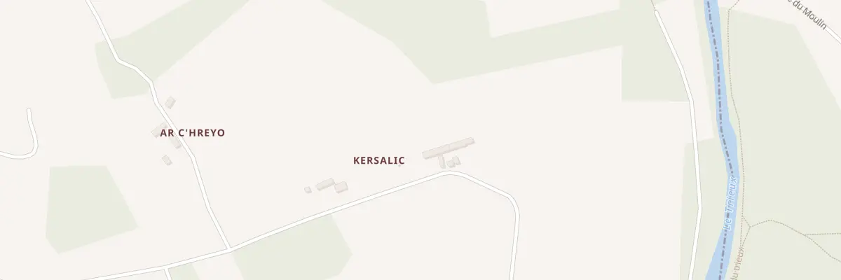 Plan du 2 Kersalic à Plouisy