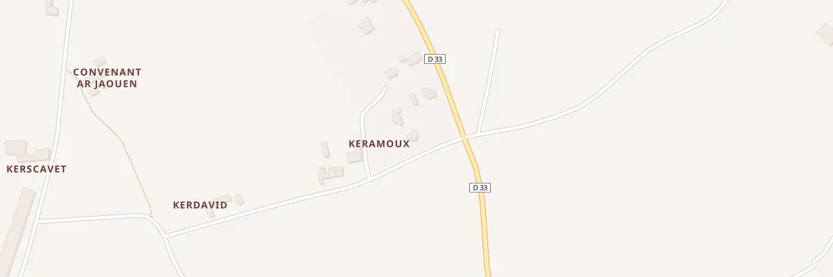 Plan du 5000 Keramoux à Pleumeur-Gautier