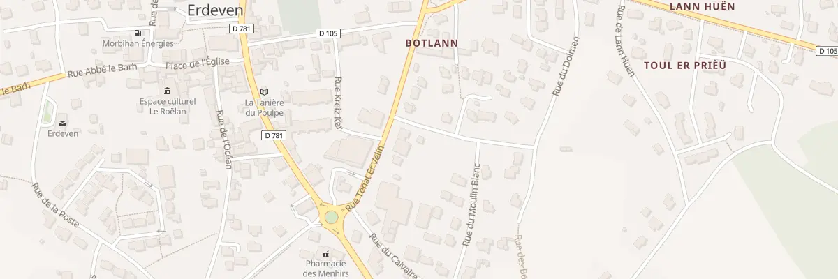 Plan du 2 Rue du Dolmen à Erdeven