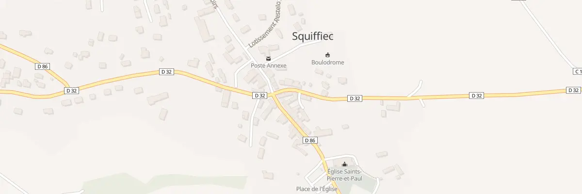 Plan du 2 Rue de la Vallée à Squiffiec