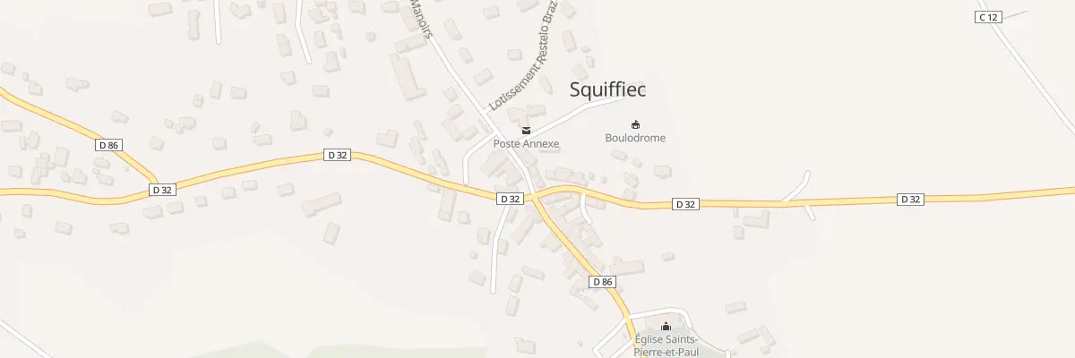 Plan du 2 Rue des Manoirs à Squiffiec