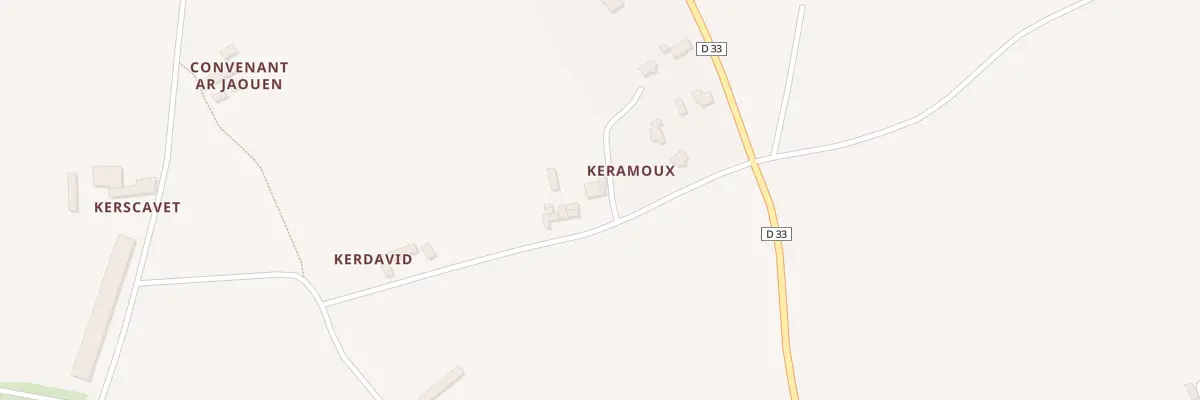 Plan du 5104 Keramoux à Pleumeur-Gautier