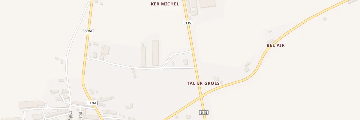 Plan du 1 Rte de Gouarec à Silfiac