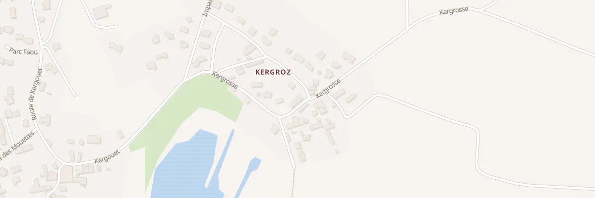 Plan du 33 Vge de Kergrosse à Erdeven