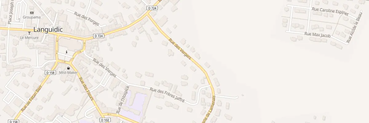 Plan du 4 Rue des Vergers à Languidic