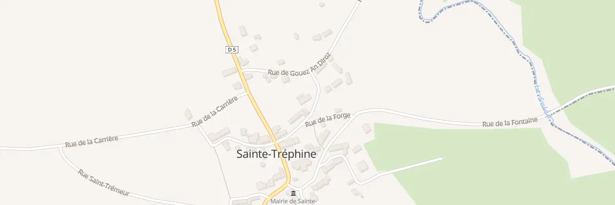 Plan du 3 Rue de Poularnique à Sainte-Tréphine