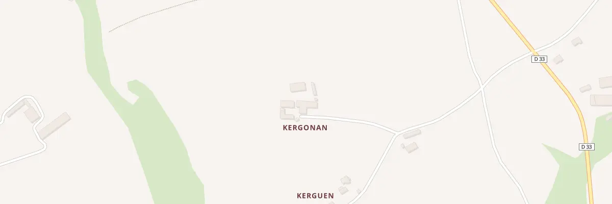 Plan du 1 Kergonan à Pleumeur-Gautier