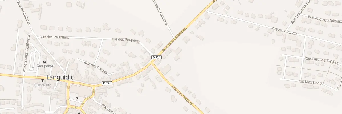Plan du 24 Rue de la Libération à Languidic